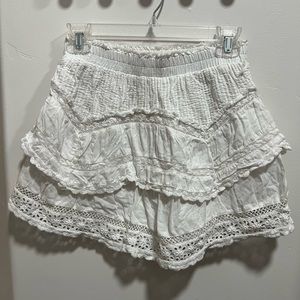 Love Shack Fancy Skirt, White (size XS)